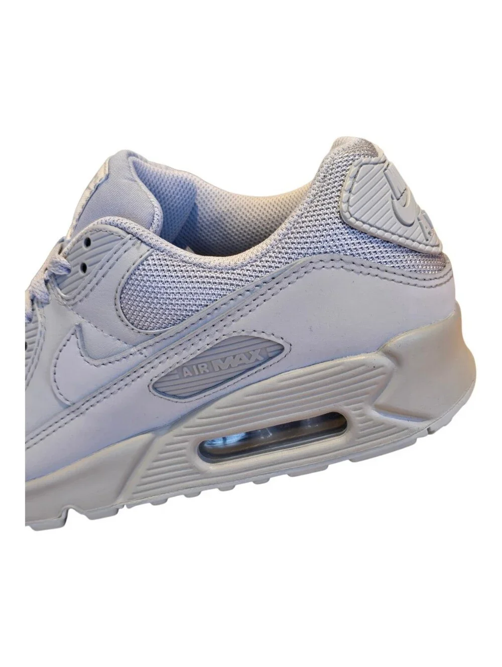 Nike Air Max 90 CN8490-001 Triple Wolf Grey Athletic Shoes Men's Size 8